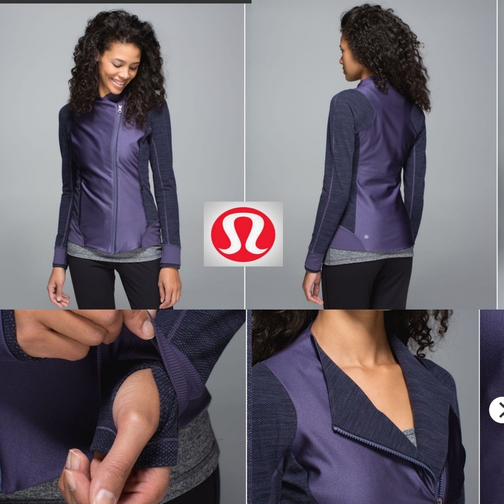 lululemon athletica Purple Panel Zip Jacket